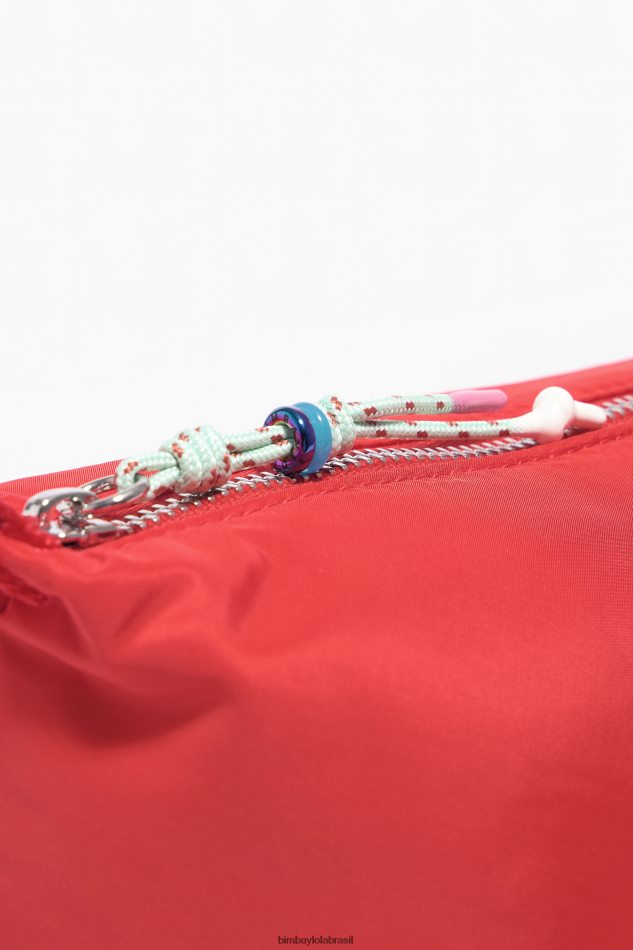 acessórios Bimba Y Lola caso de maquiagem de trapézio de nylon vermelho P28JFH1110