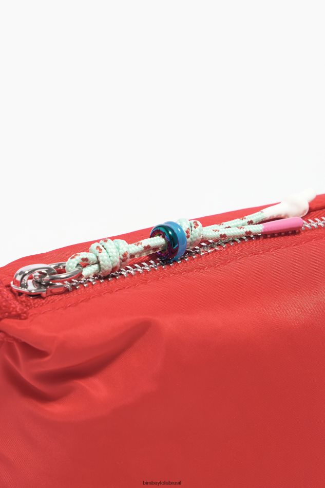 acessórios Bimba Y Lola caso de maquiagem de trapézio de nylon vermelho P28JFH1112