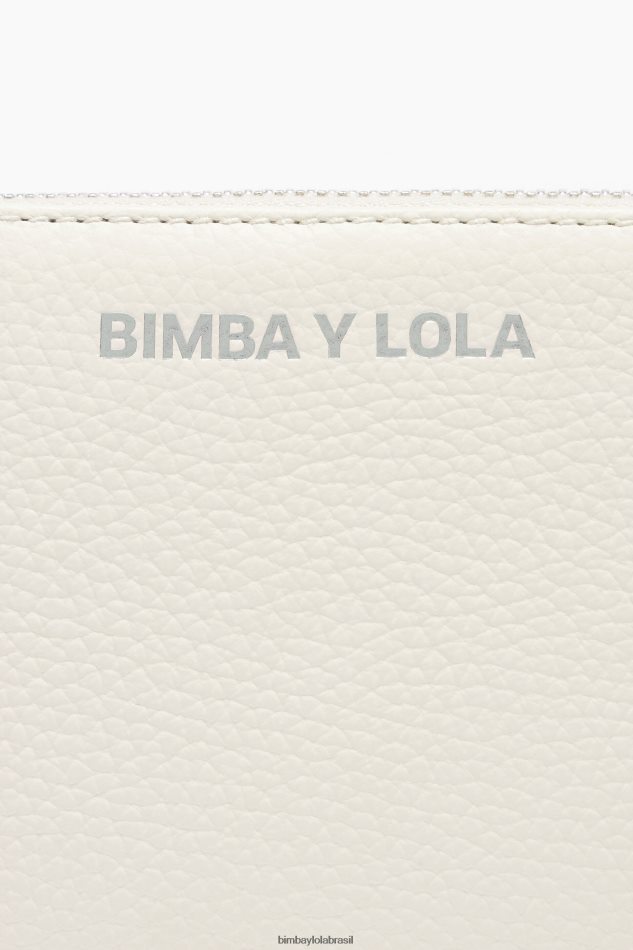 acessórios Bimba Y Lola carteira de couro branco P28JFH1067