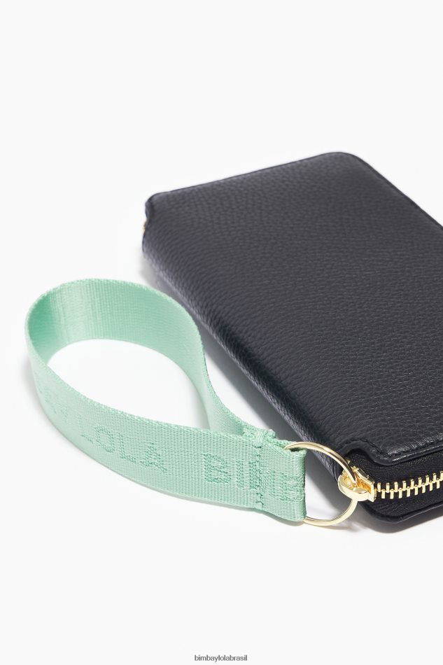 acessórios Bimba Y Lola carteira de couro preto P28JFH1068