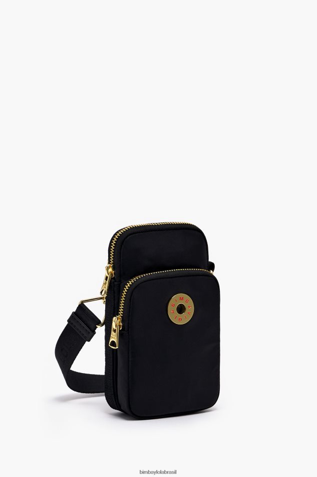 acessórios Bimba Y Lola mini bolsa retangular de náilon preto P28JFH1135