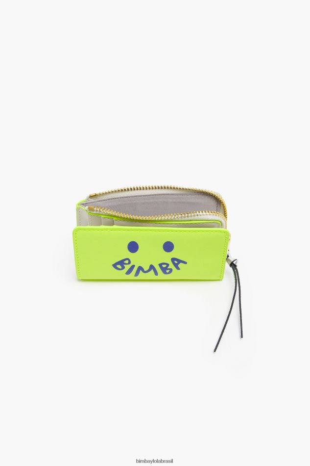 acessórios Bimba Y Lola Bolsa de couro Neon amarelo P28JFH1035