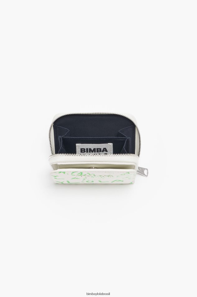 acessórios Bimba Y Lola bolsa aba com estampa de crocodilo branco P28JFH1043