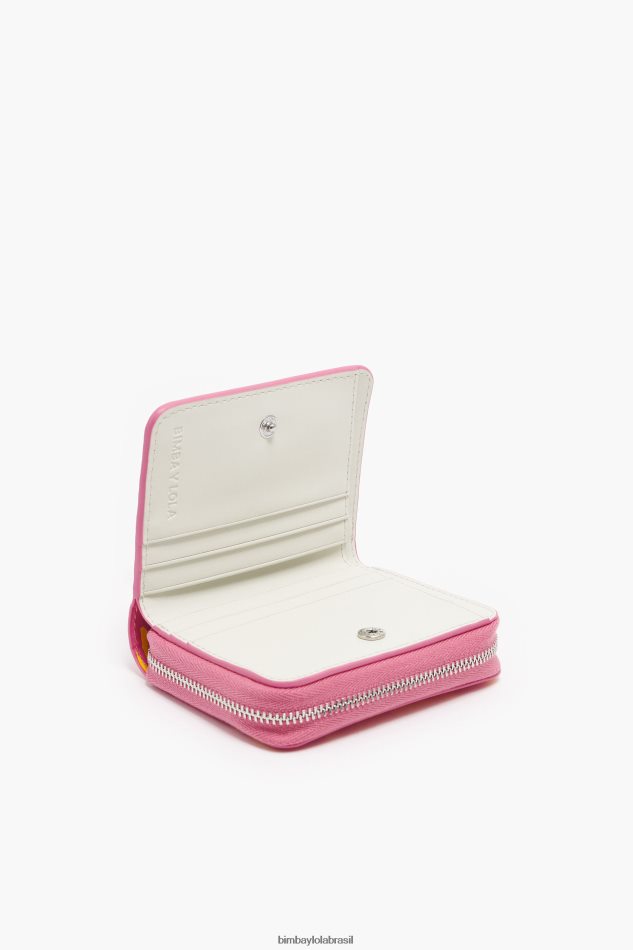 acessórios Bimba Y Lola bolsa aba com estampa de crocodilo rosa P28JFH1044