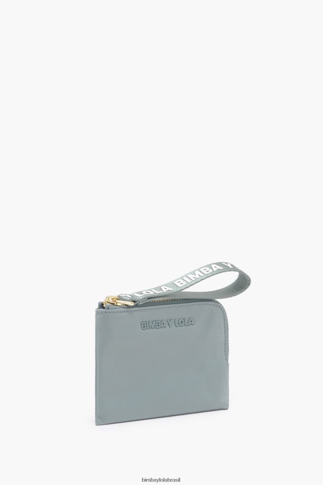 acessórios Bimba Y Lola bolsa de moedas curvada de náilon água-marinha P28JFH980