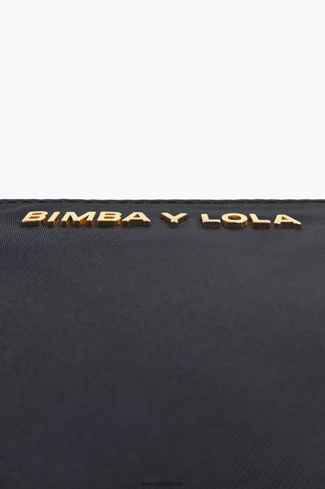 acessórios Bimba Y Lola bolsa de moedas curvada de náilon preto P28JFH1020