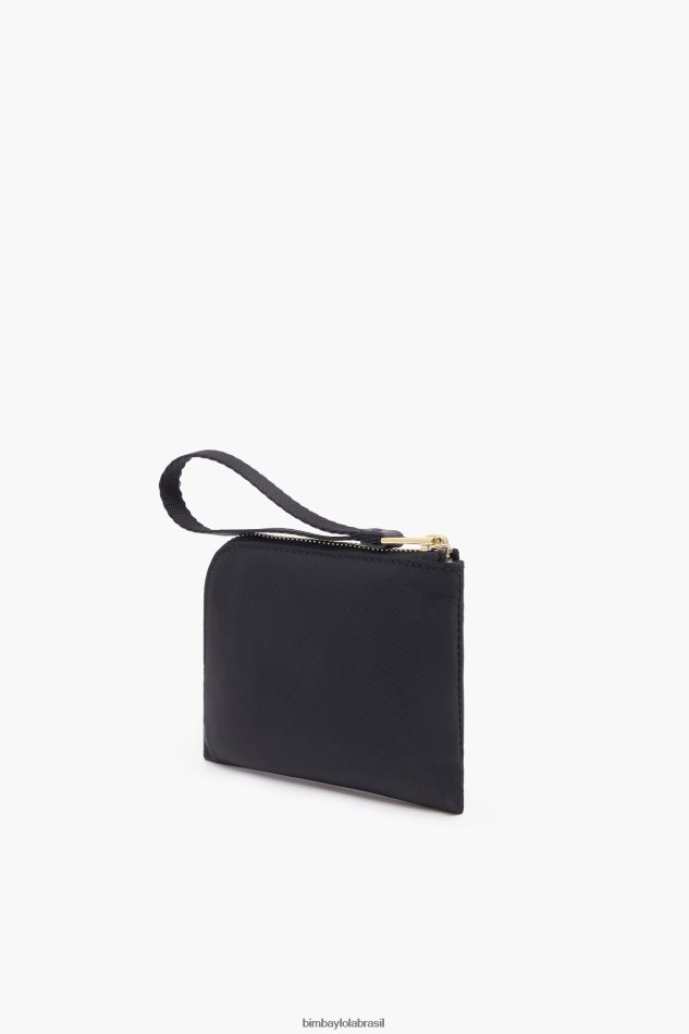 acessórios Bimba Y Lola bolsa de moedas curvada de náilon preto P28JFH1031