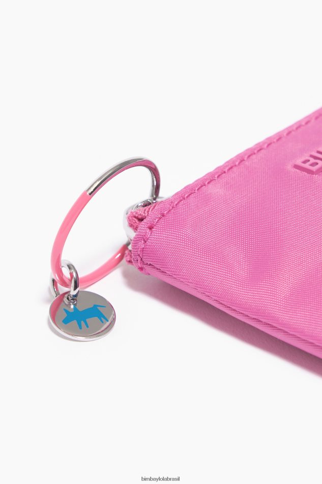 acessórios Bimba Y Lola bolsa de moedas curvada de náilon rosa P28JFH1063