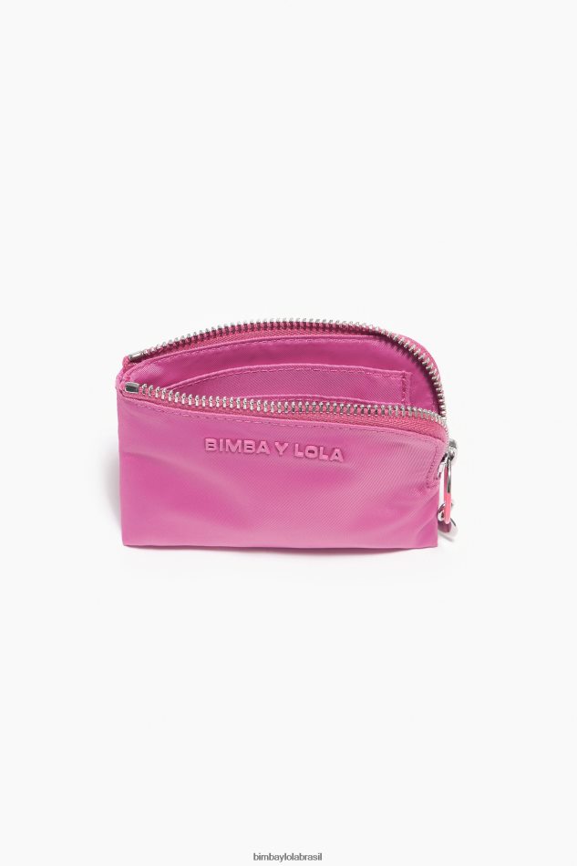 acessórios Bimba Y Lola bolsa de moedas curvada de náilon rosa P28JFH1063