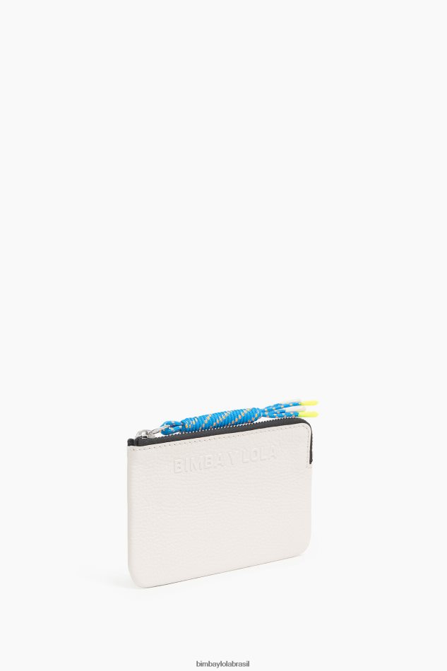 acessórios Bimba Y Lola bolsa de moedas de couro branco P28JFH994