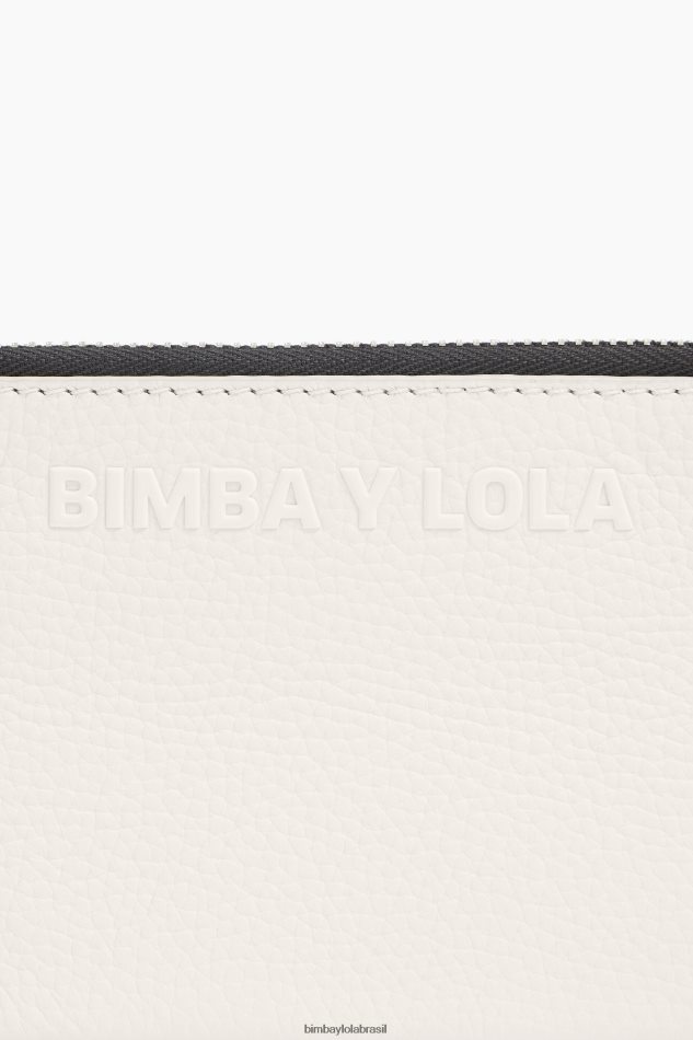 acessórios Bimba Y Lola bolsa de moedas de couro branco P28JFH994