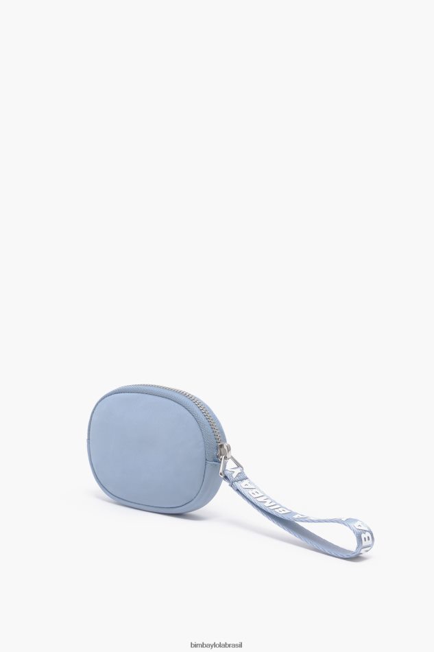 acessórios Bimba Y Lola bolsa de moedas oval de náilon pastel azul P28JFH977