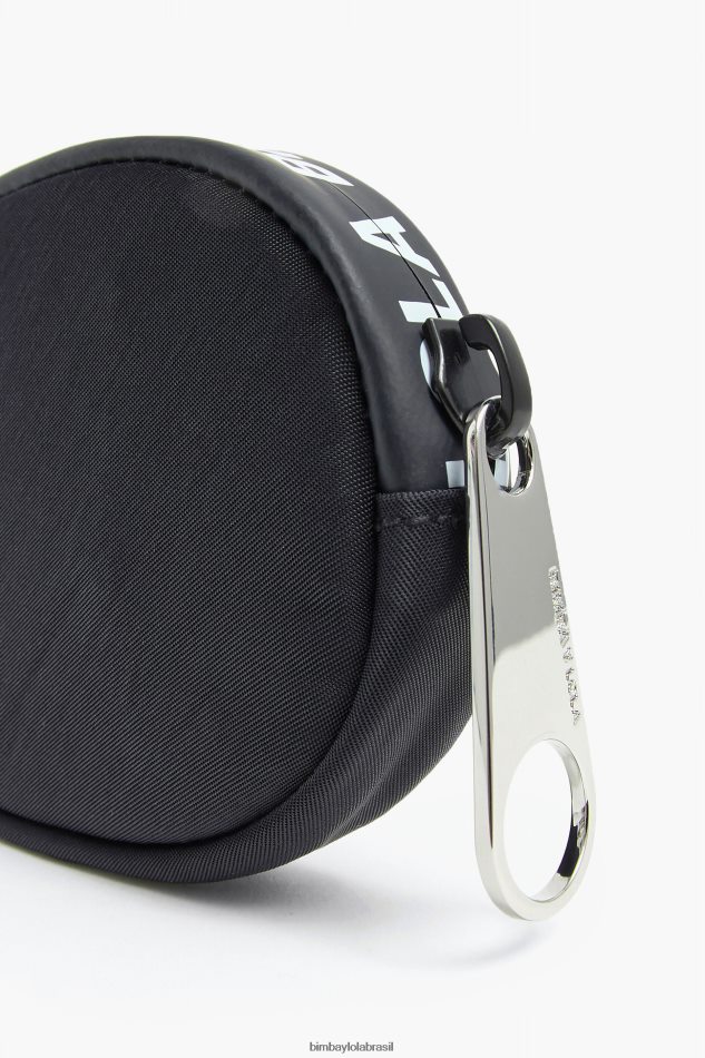 acessórios Bimba Y Lola bolsa de moedas oval de náilon preto P28JFH1014