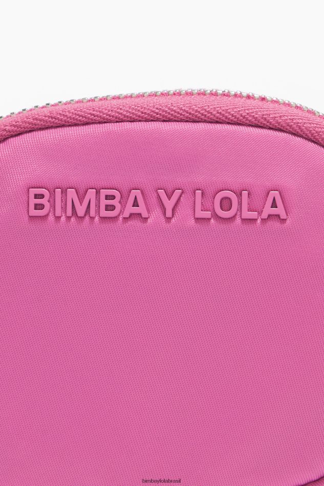 acessórios Bimba Y Lola bolsa de moedas oval de náilon rosa P28JFH1062