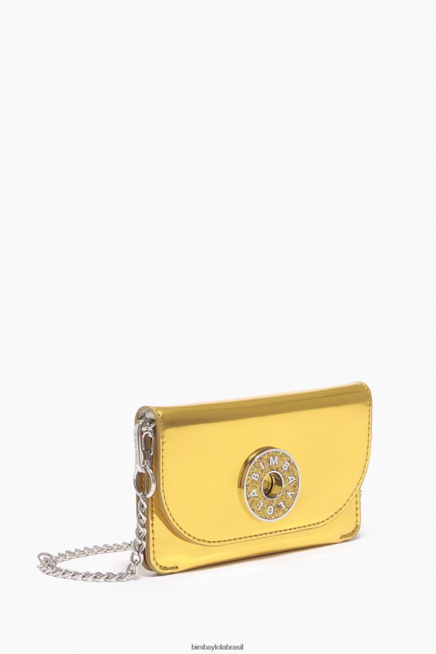 acessórios Bimba Y Lola bolsa de patente amarelo P28JFH1051