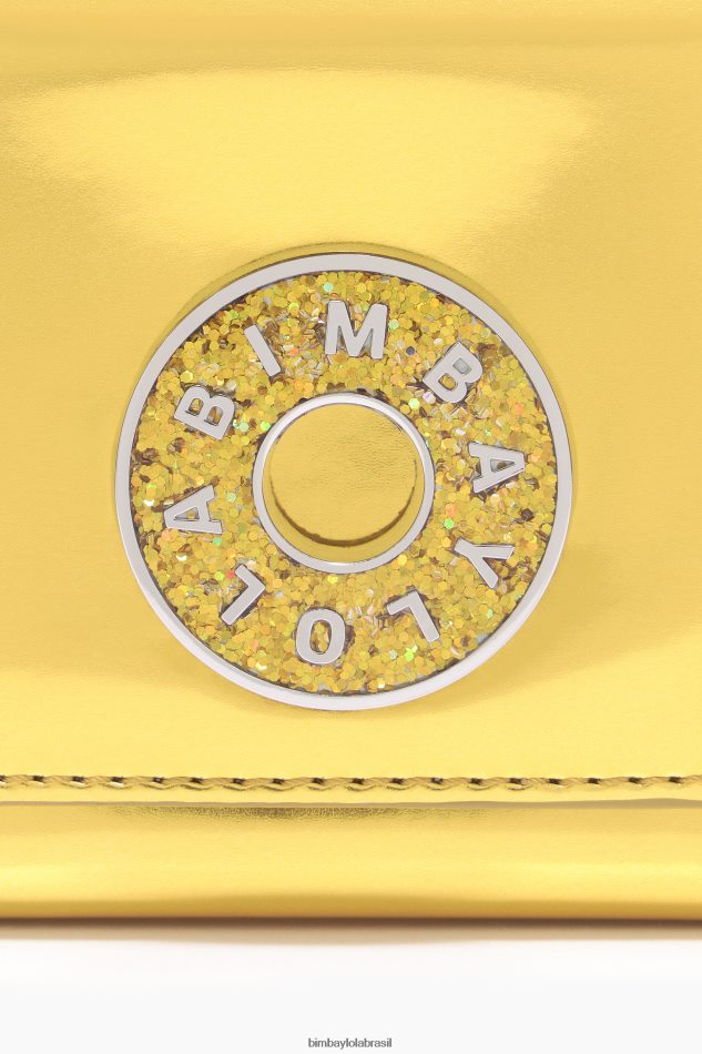 acessórios Bimba Y Lola bolsa de patente amarelo P28JFH1051