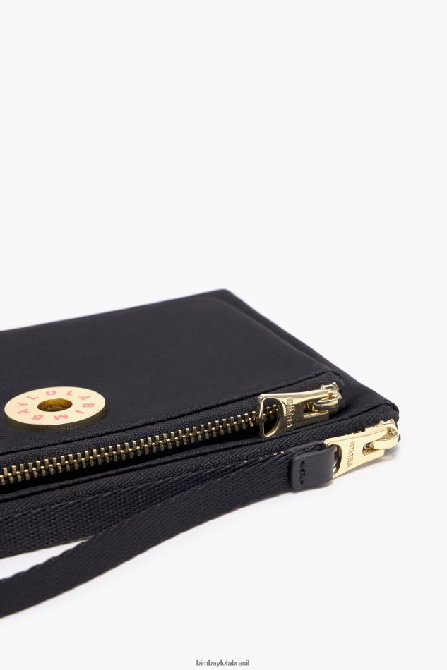 acessórios Bimba Y Lola bolsa dupla de náilon preto P28JFH1028