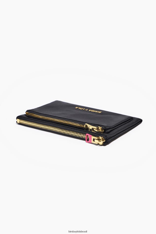 acessórios Bimba Y Lola bolsa dupla de náilon preto P28JFH1055