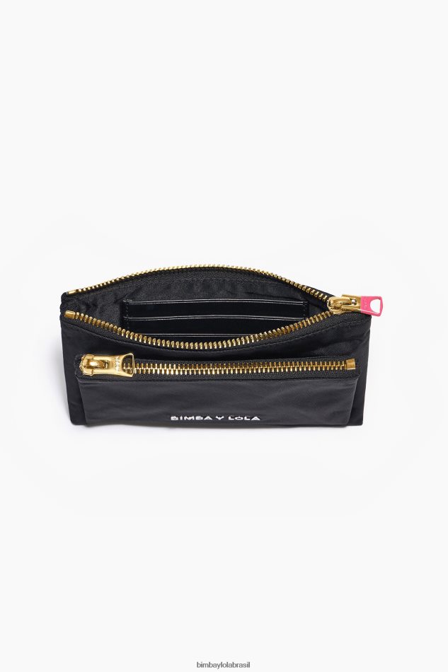 acessórios Bimba Y Lola bolsa dupla de náilon preto P28JFH1055