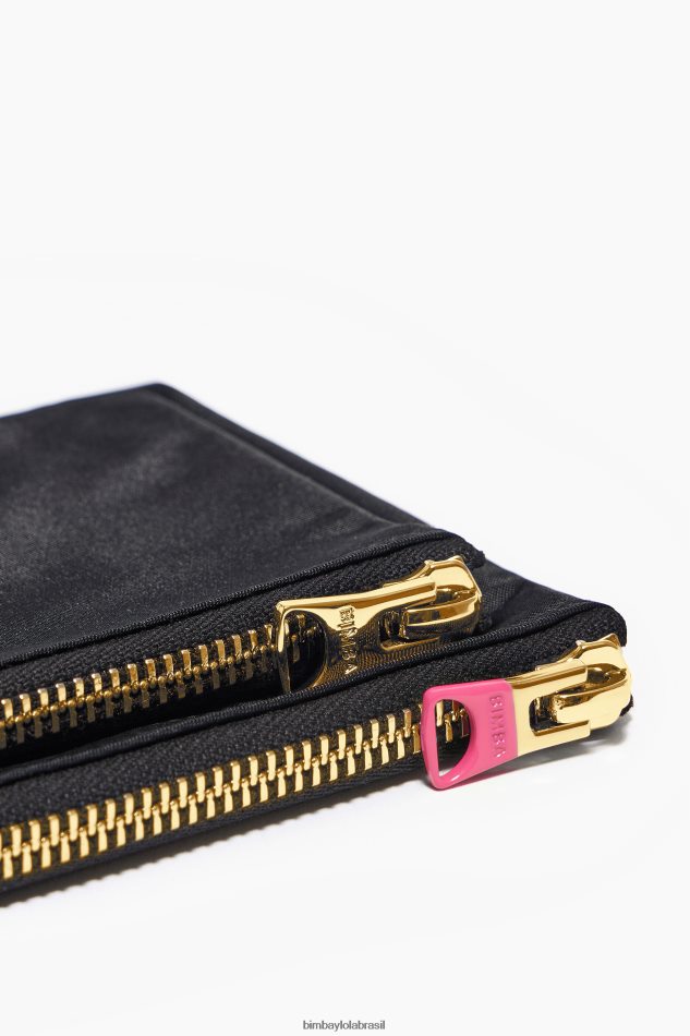 acessórios Bimba Y Lola bolsa dupla de náilon preto P28JFH1055