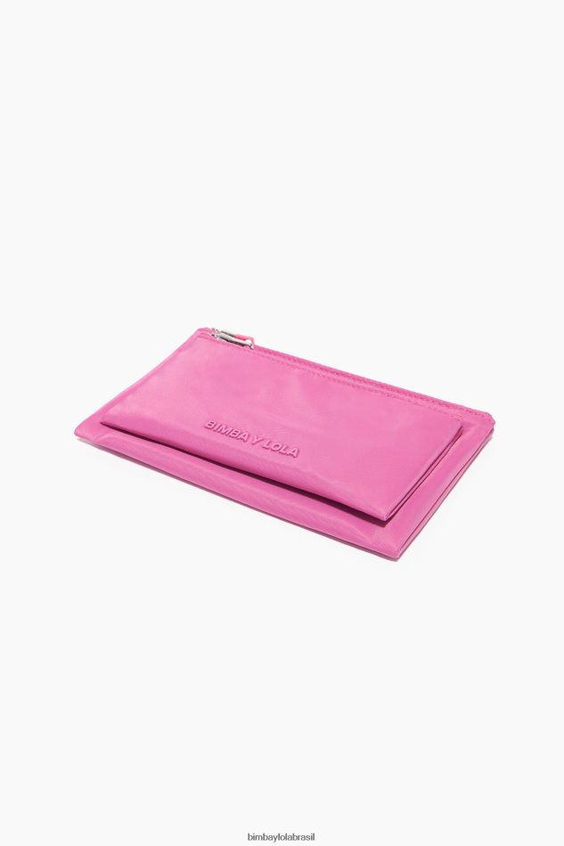 acessórios Bimba Y Lola bolsa dupla de náilon rosa P28JFH1056