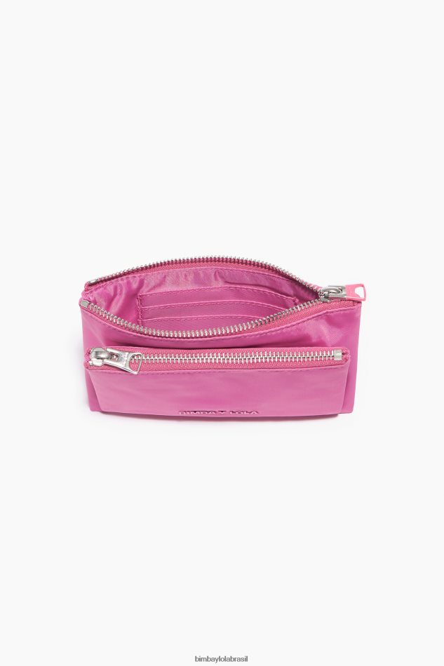 acessórios Bimba Y Lola bolsa dupla de náilon rosa P28JFH1056