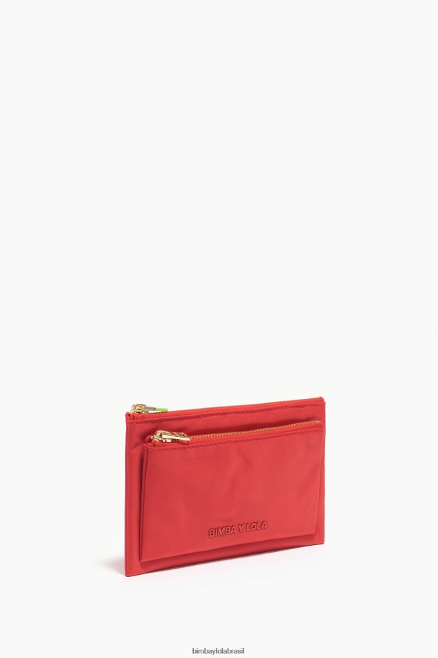 acessórios Bimba Y Lola bolsa dupla de náilon vermelho P28JFH1054
