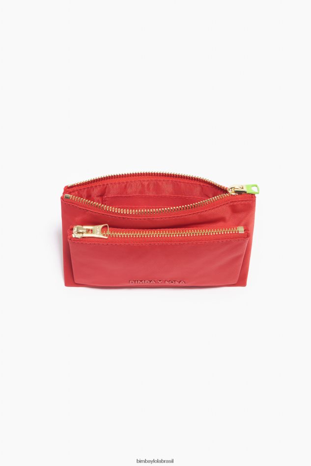 acessórios Bimba Y Lola bolsa dupla de náilon vermelho P28JFH1054