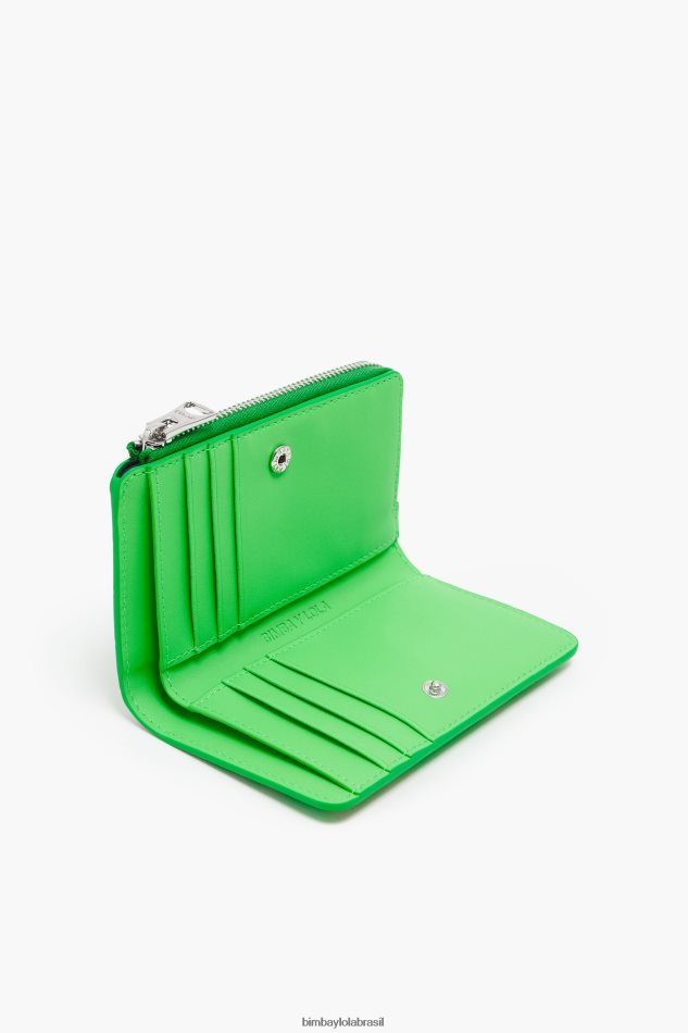 acessórios Bimba Y Lola bolsa retangular com estampa de crocodilo verde P28JFH1037
