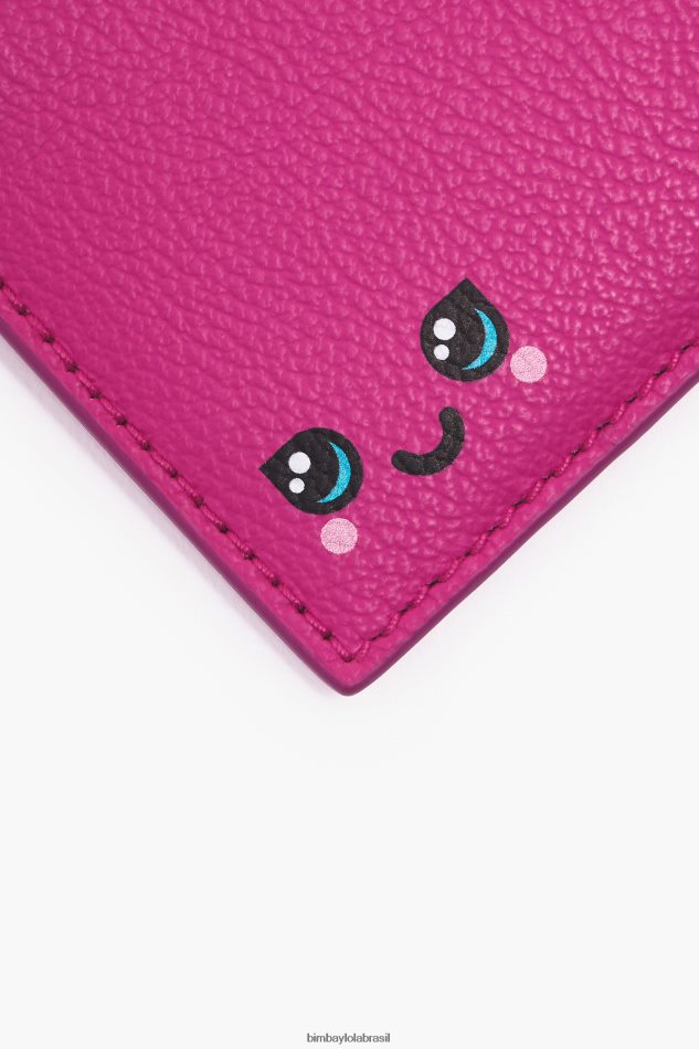 acessórios Bimba Y Lola porta-moedas retangular de couro fúcsia P28JFH996