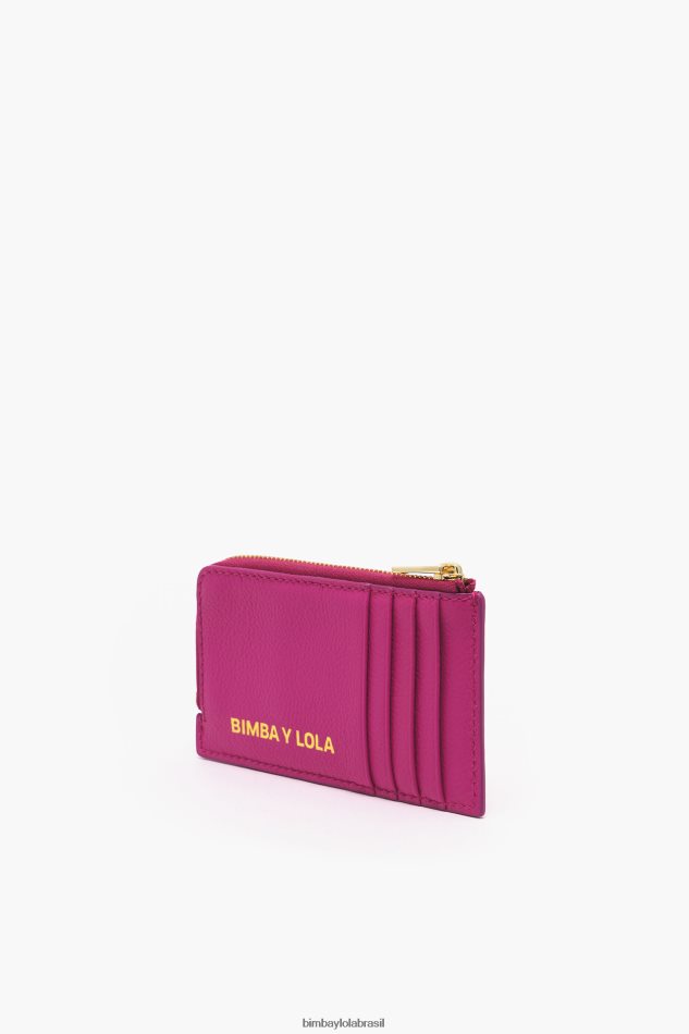 acessórios Bimba Y Lola porta-moedas retangular de couro fúcsia P28JFH996