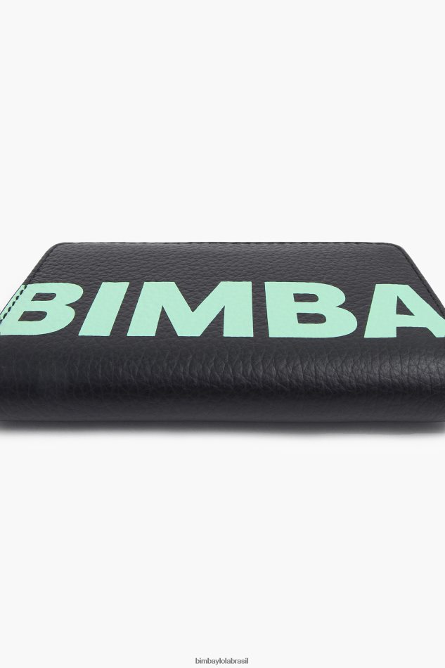 acessórios Bimba Y Lola porta-moedas retangular de couro preto P28JFH1001