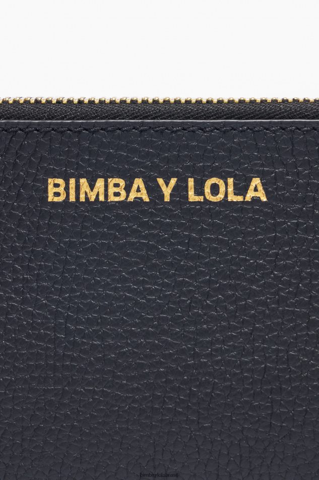 acessórios Bimba Y Lola porta-moedas retangular de couro preto P28JFH1047