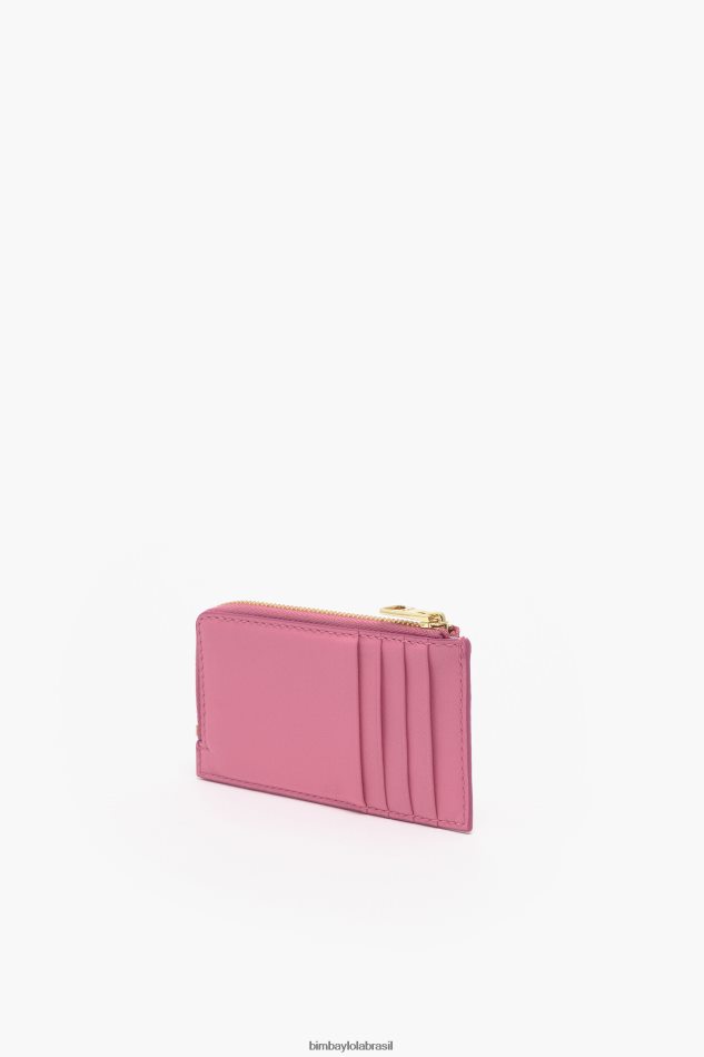 acessórios Bimba Y Lola porta-moedas retangular de couro rosa P28JFH1034