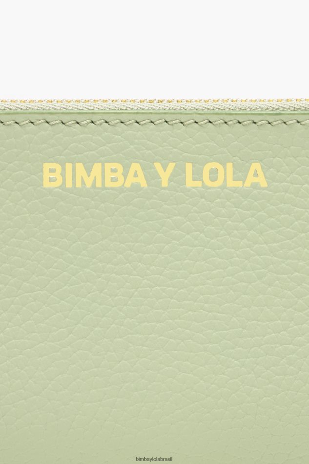 acessórios Bimba Y Lola porta-moedas retangular em couro pastel verde P28JFH990