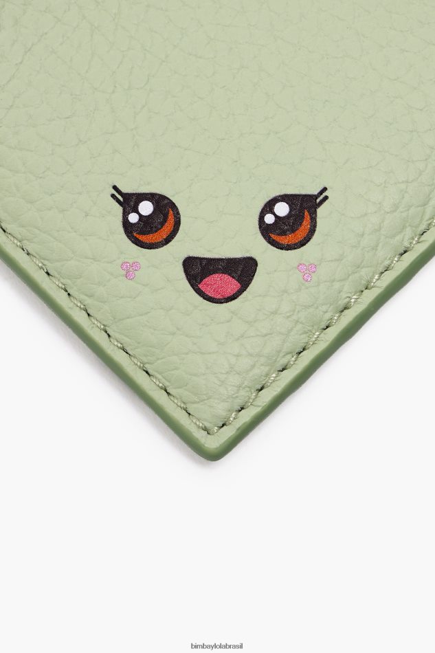 acessórios Bimba Y Lola porta-moedas retangular em couro pastel verde P28JFH997