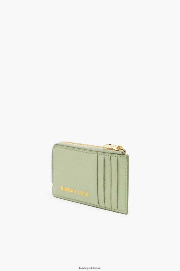 acessórios Bimba Y Lola porta-moedas retangular em couro pastel verde P28JFH997