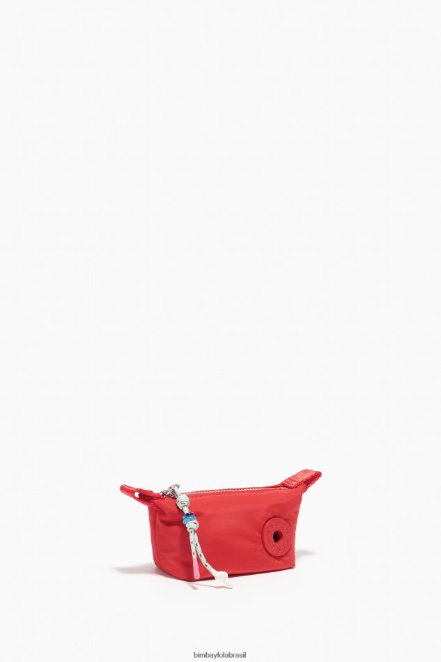 acessórios Bimba Y Lola porta-moedas trapézio vermelho P28JFH1053