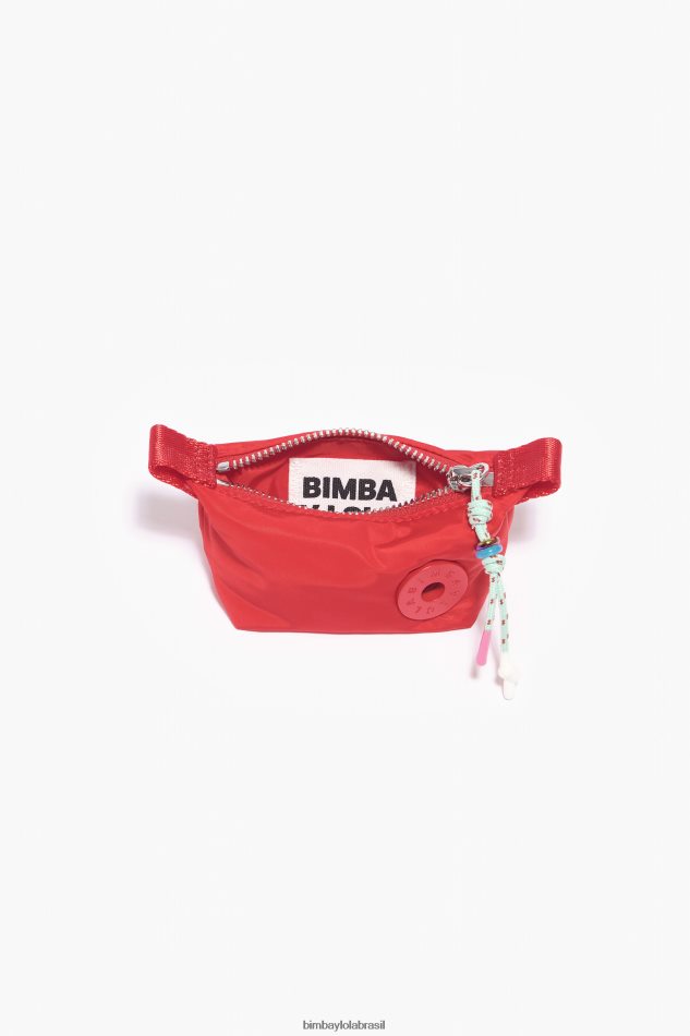 acessórios Bimba Y Lola porta-moedas trapézio vermelho P28JFH1053