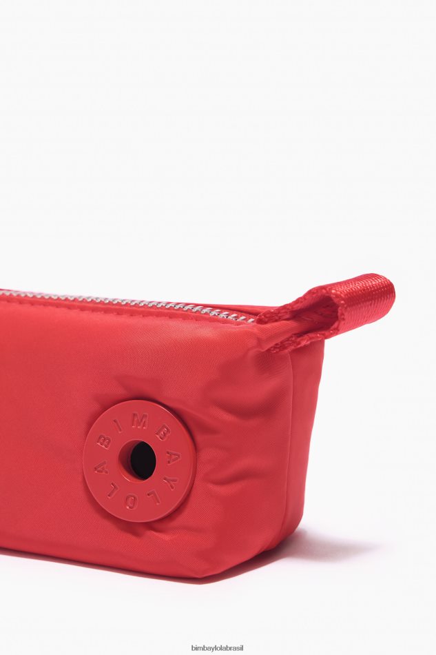 acessórios Bimba Y Lola porta-moedas trapézio vermelho P28JFH1053