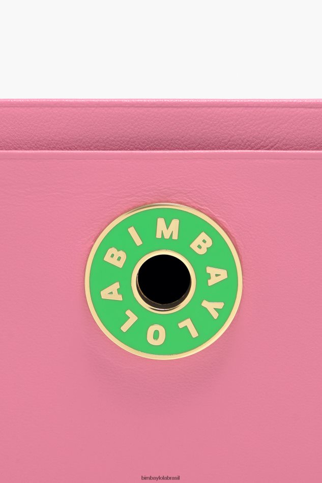 acessórios Bimba Y Lola titular do cartão de couro rosa P28JFH1127