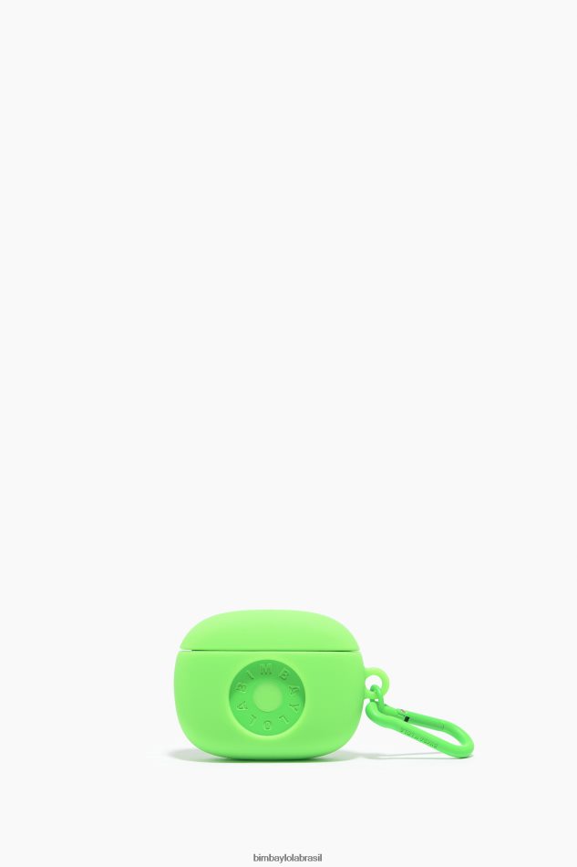 acessórios Bimba Y Lola caso de airpods de silicone logotipo verde P28JFH935