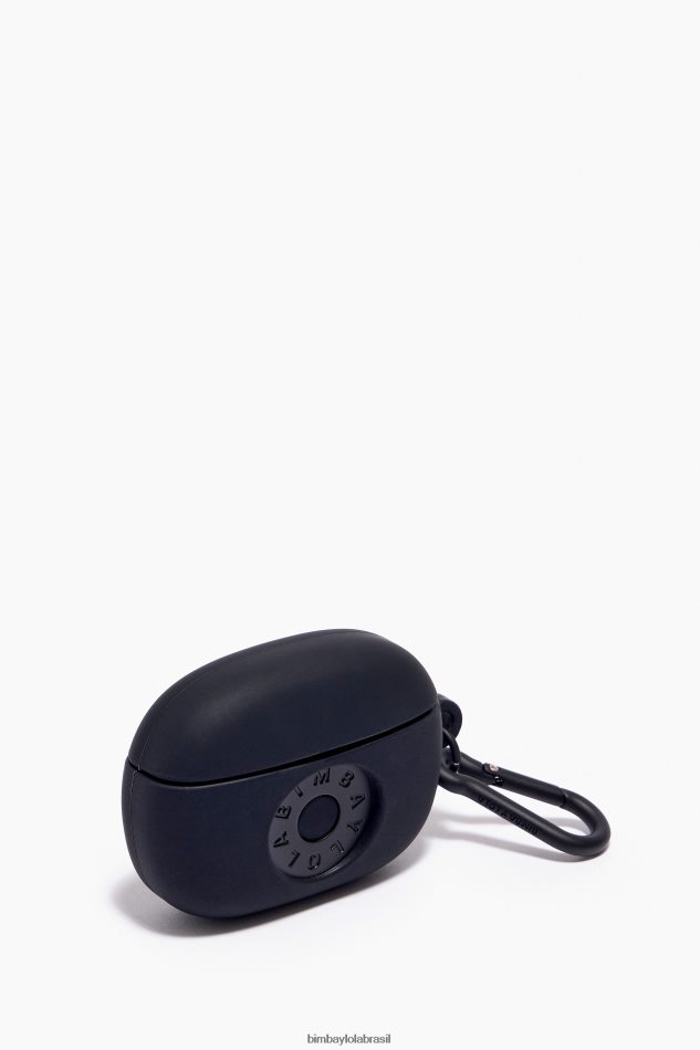 acessórios Bimba Y Lola estojo de silicone para airpods com logotipo preto P28JFH940