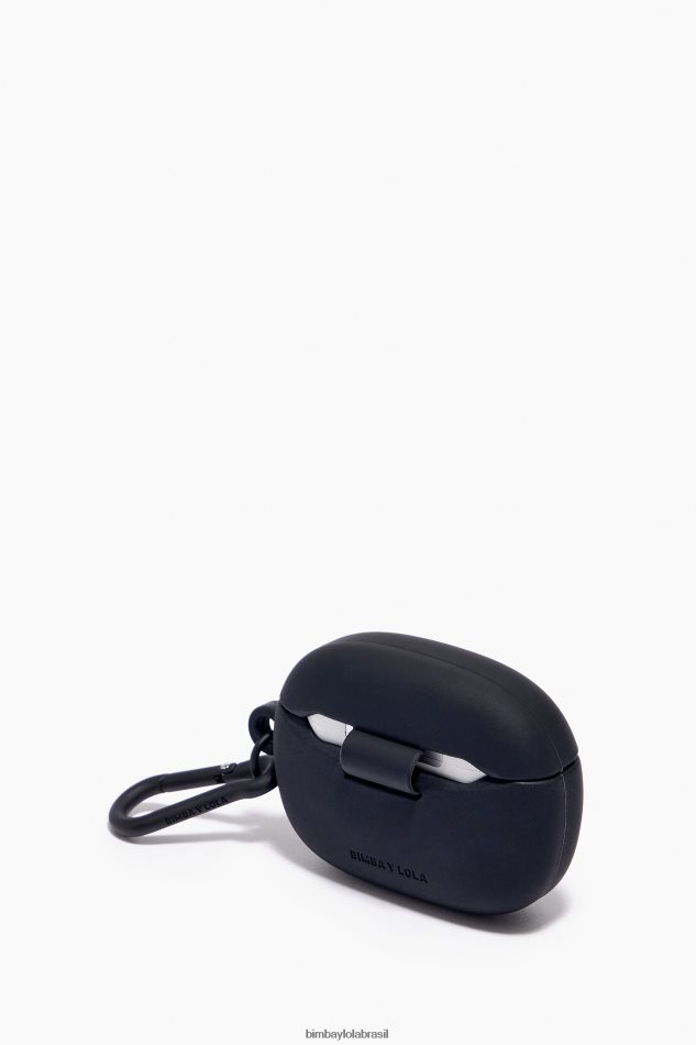 acessórios Bimba Y Lola estojo de silicone para airpods com logotipo preto P28JFH940