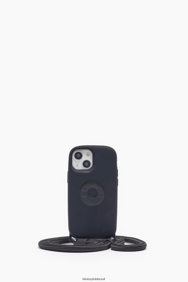 acessórios Bimba Y Lola capa iphone 13 mini logotipo preto P28JFH926