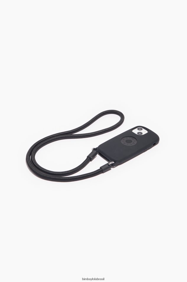 acessórios Bimba Y Lola capa iphone 13 mini logotipo preto P28JFH926