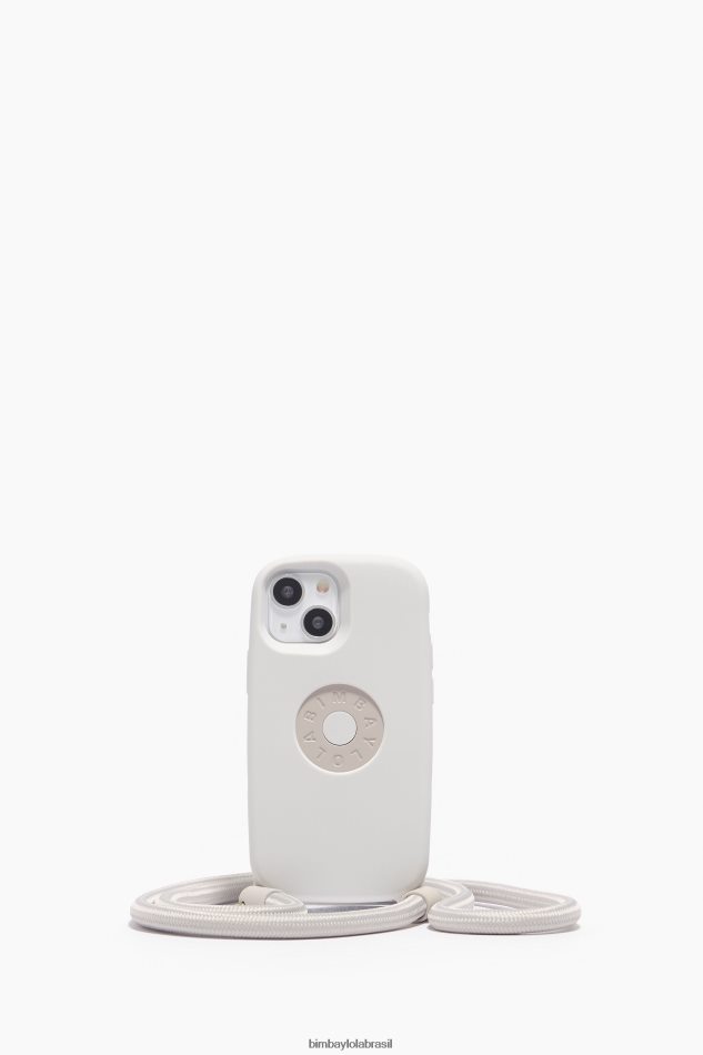 acessórios Bimba Y Lola capa iphone 13 mini logotipo taupe P28JFH925