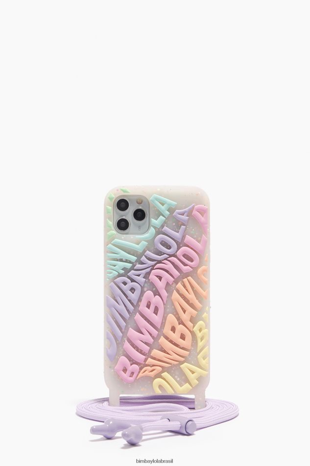acessórios Bimba Y Lola capa transparente para iphone 11 pro max logo multicolorido P28JFH907