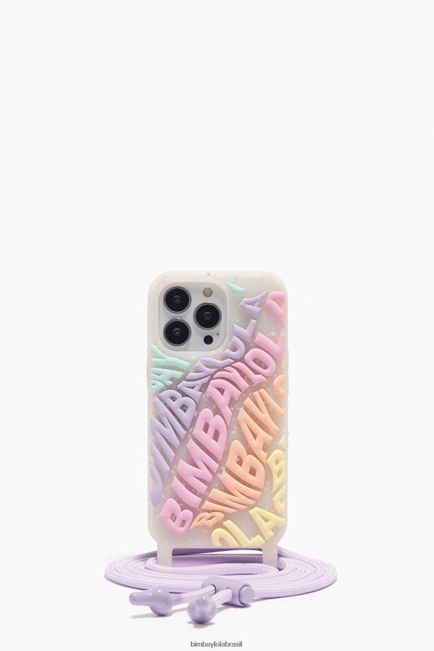 acessórios Bimba Y Lola capa transparente para iphone 13 pro logo multicolorido P28JFH901