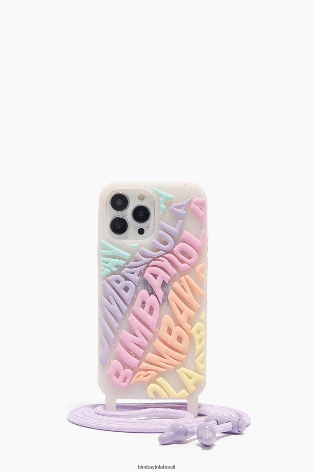 acessórios Bimba Y Lola case transparente para iphone 14 pro max logo multicolorido P28JFH910